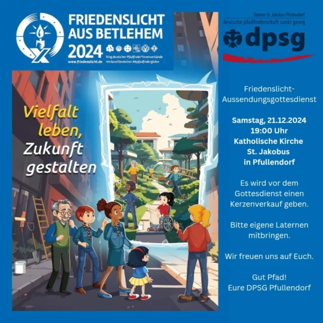 Vielfalt leben, Zukunft gestalten! 
🕯⚜️ 🌟

#friedenslicht #friedenslichtaktion #dpsg #rdp
#vielfalt #hoffnung #frieden